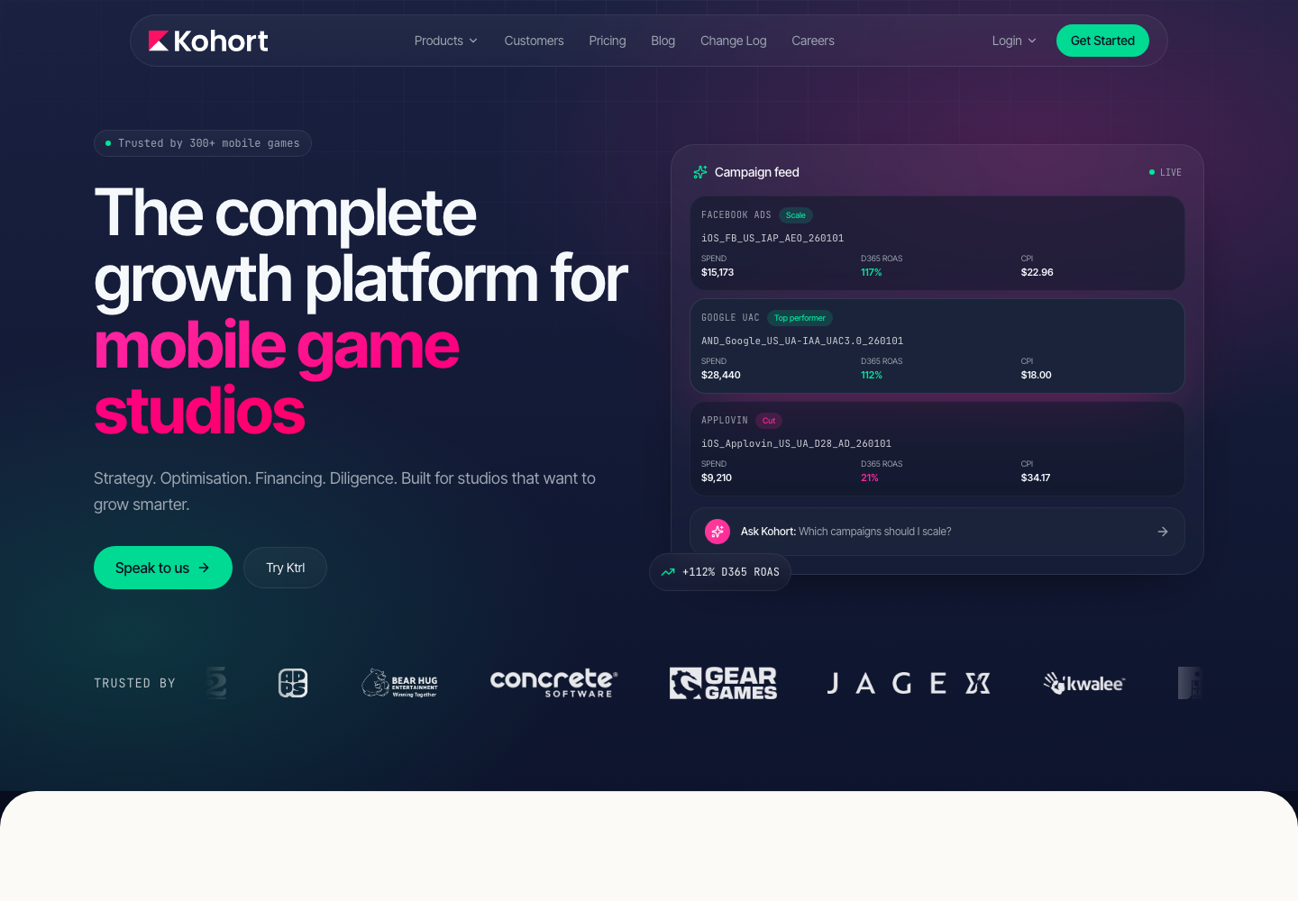 Kohort official company page