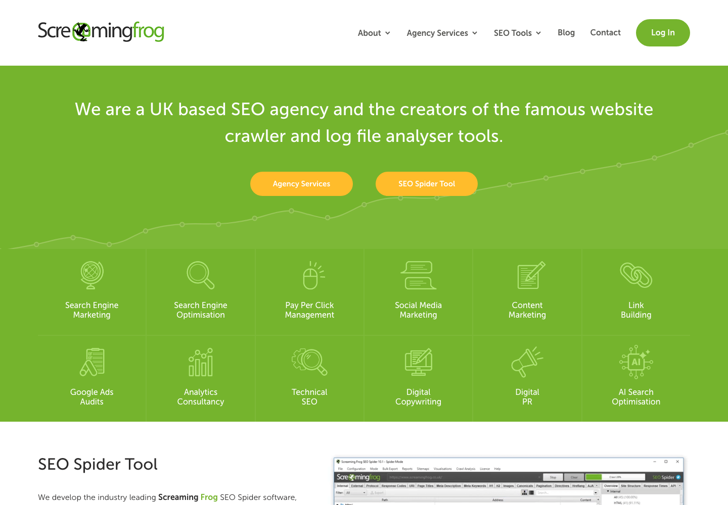 Screaming Frog official company page