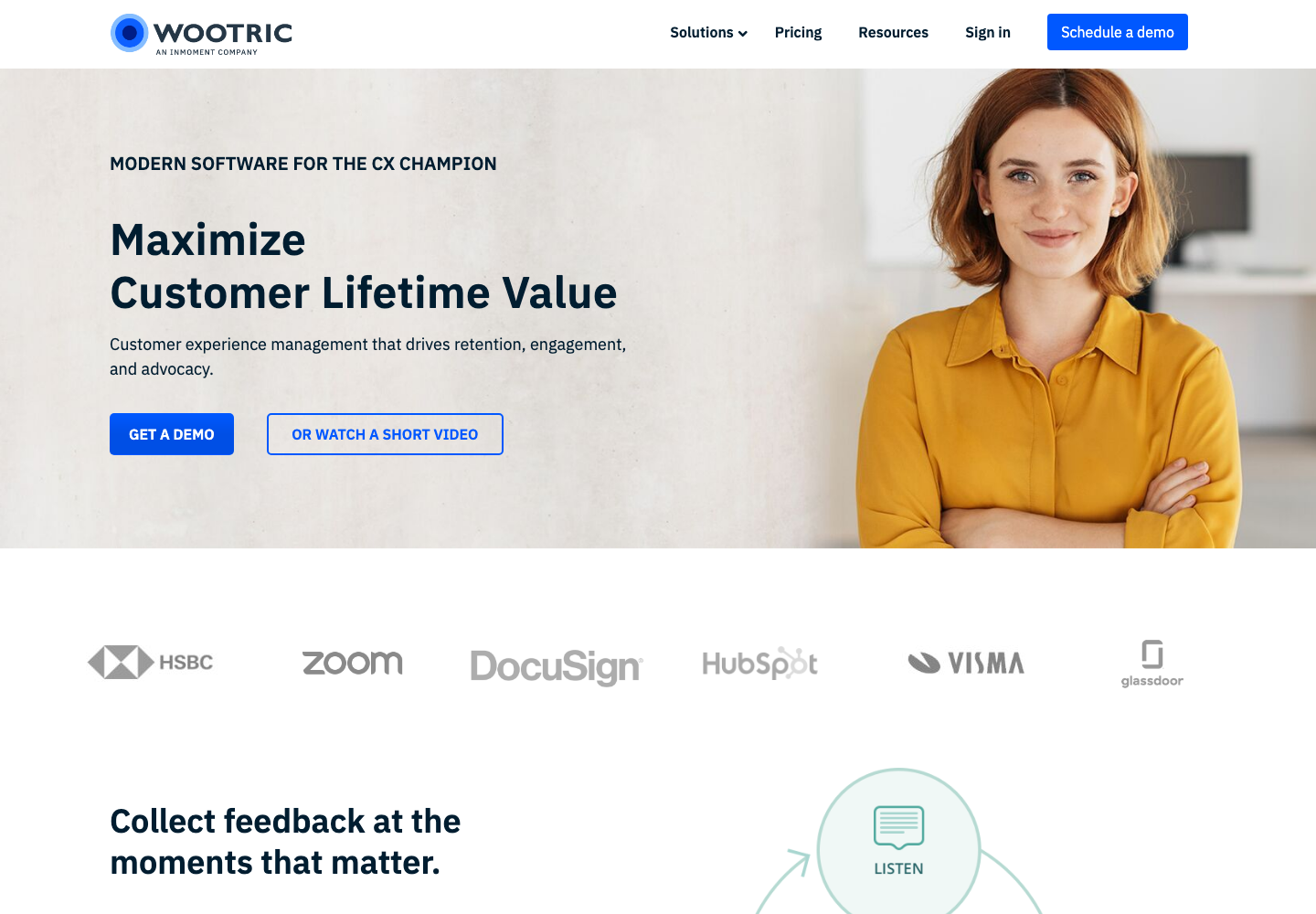 Wootric by InMoment official company page