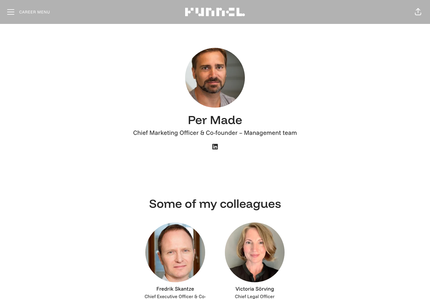 Portrait of Per Made, Co-founder and Chief Marketing Officer at Funnel