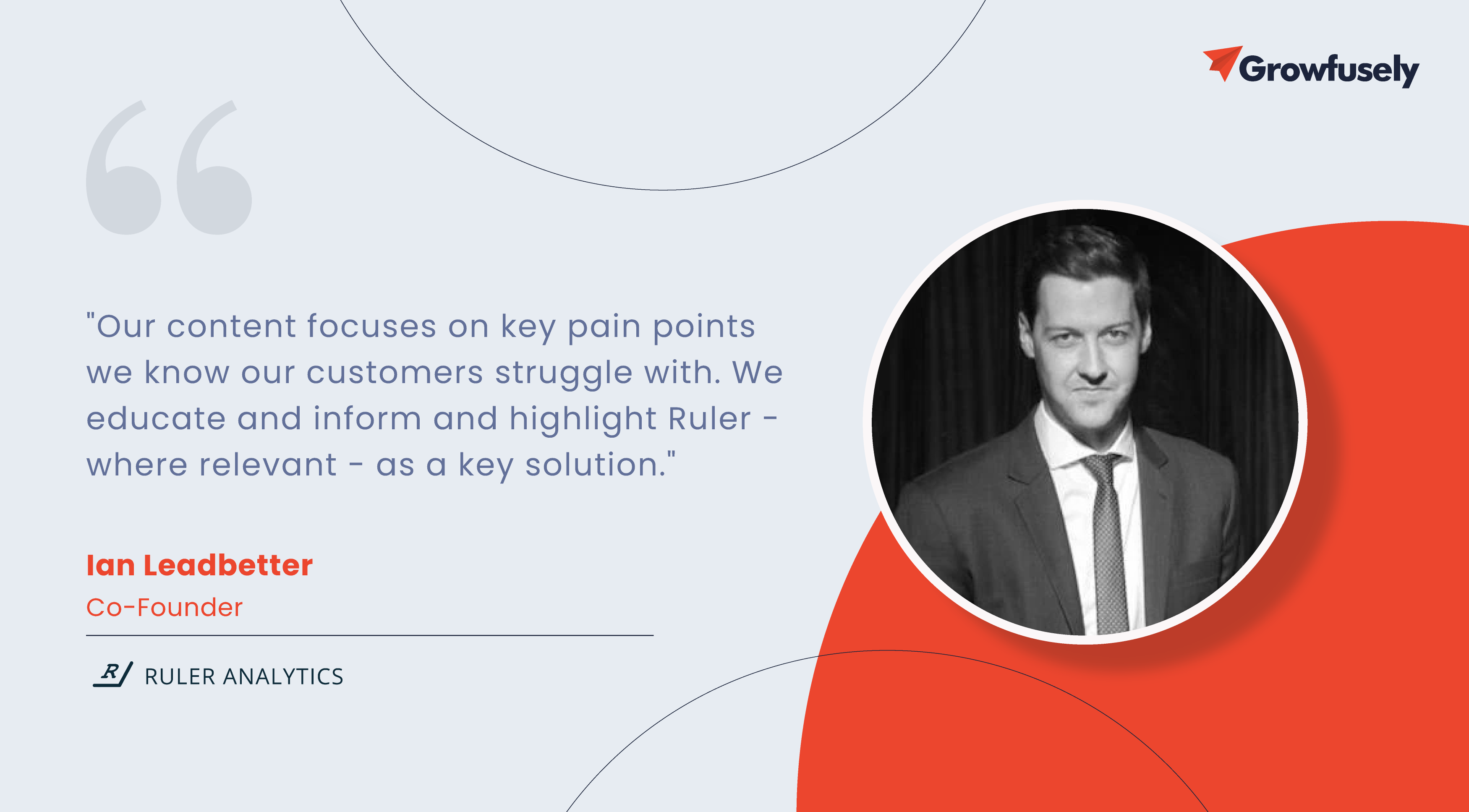 Portrait of Ian Leadbetter, Co-founder and Director at Ruler Analytics
