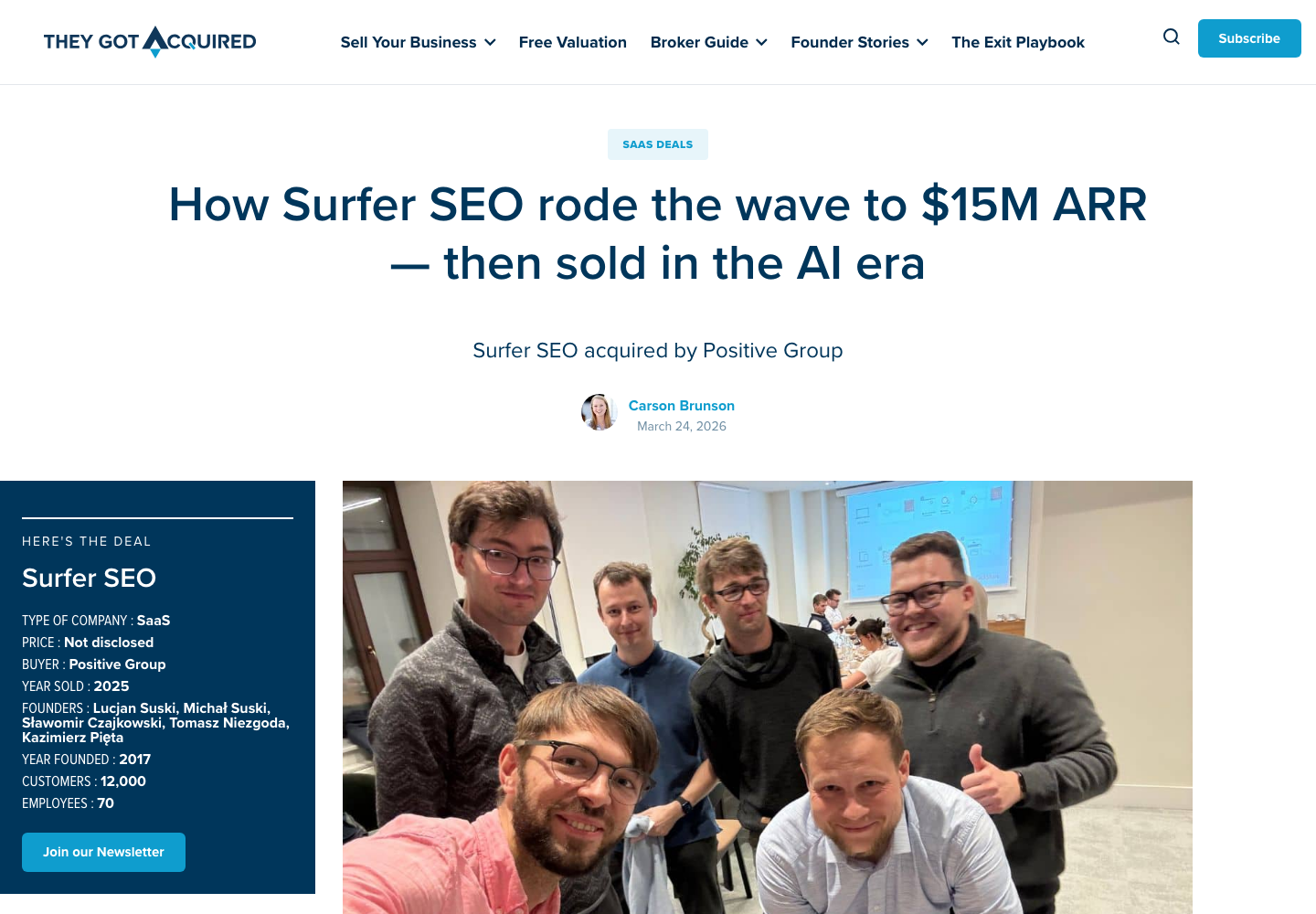 Portrait of Lucjan Suski, Co-founder at Surfer