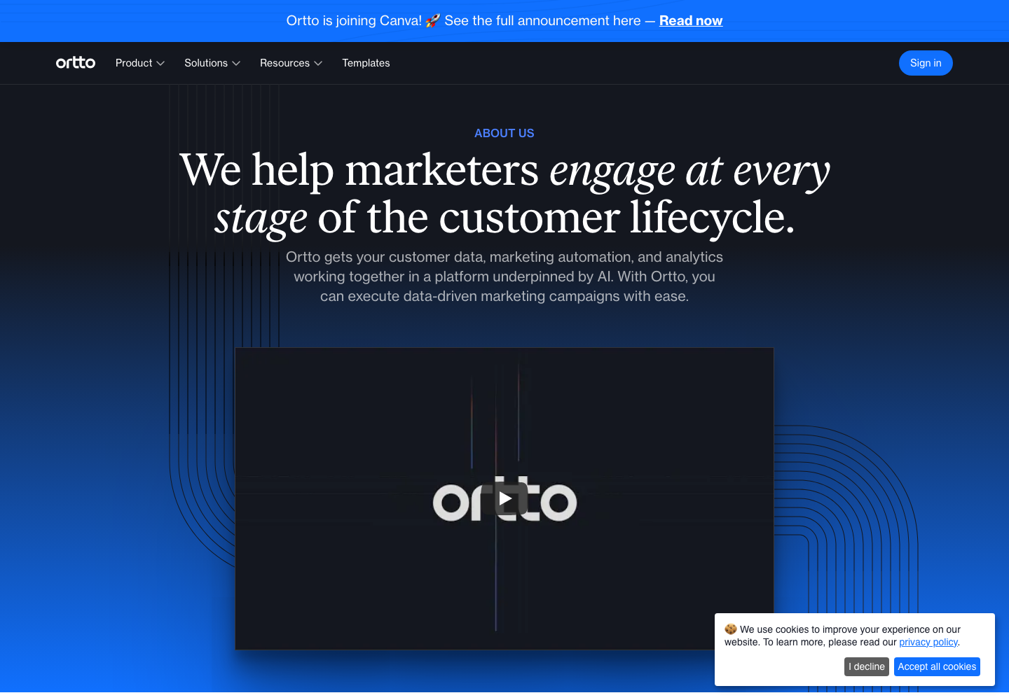Ortto official company page
