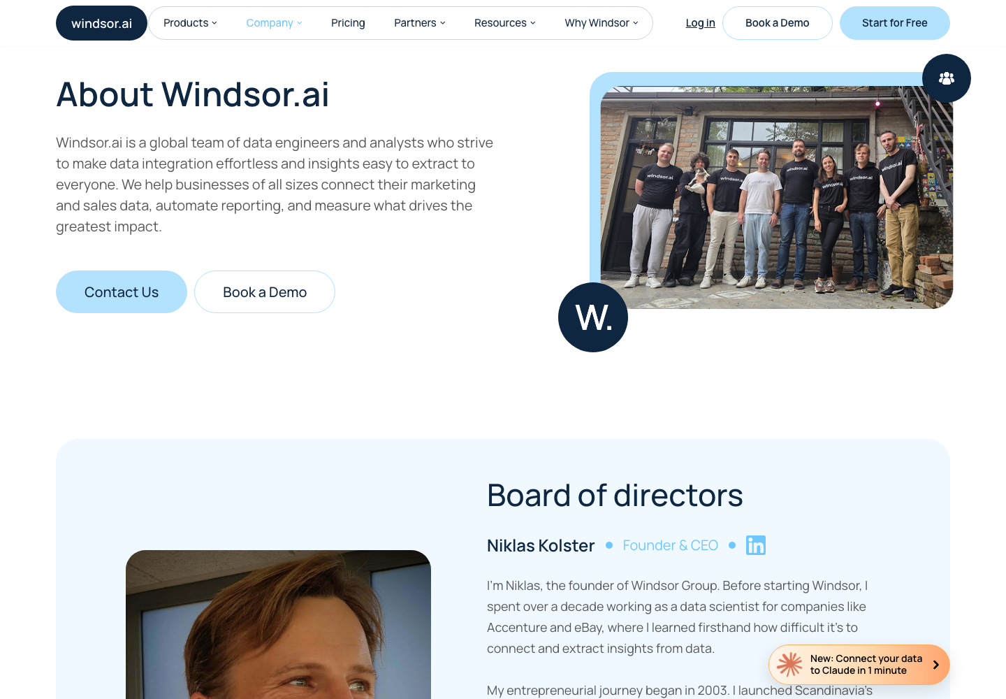 Windsor.ai official company page