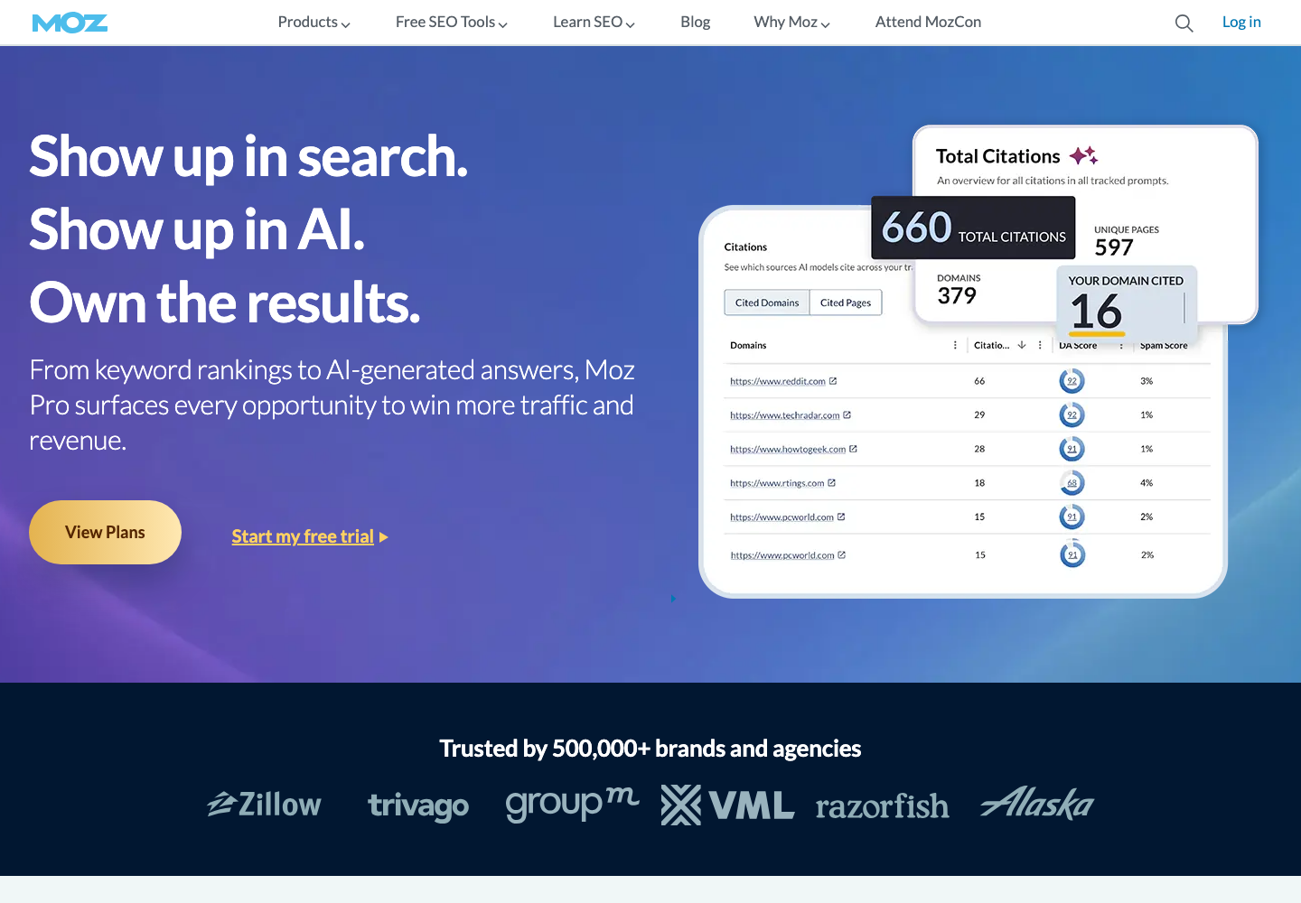 Moz official company page