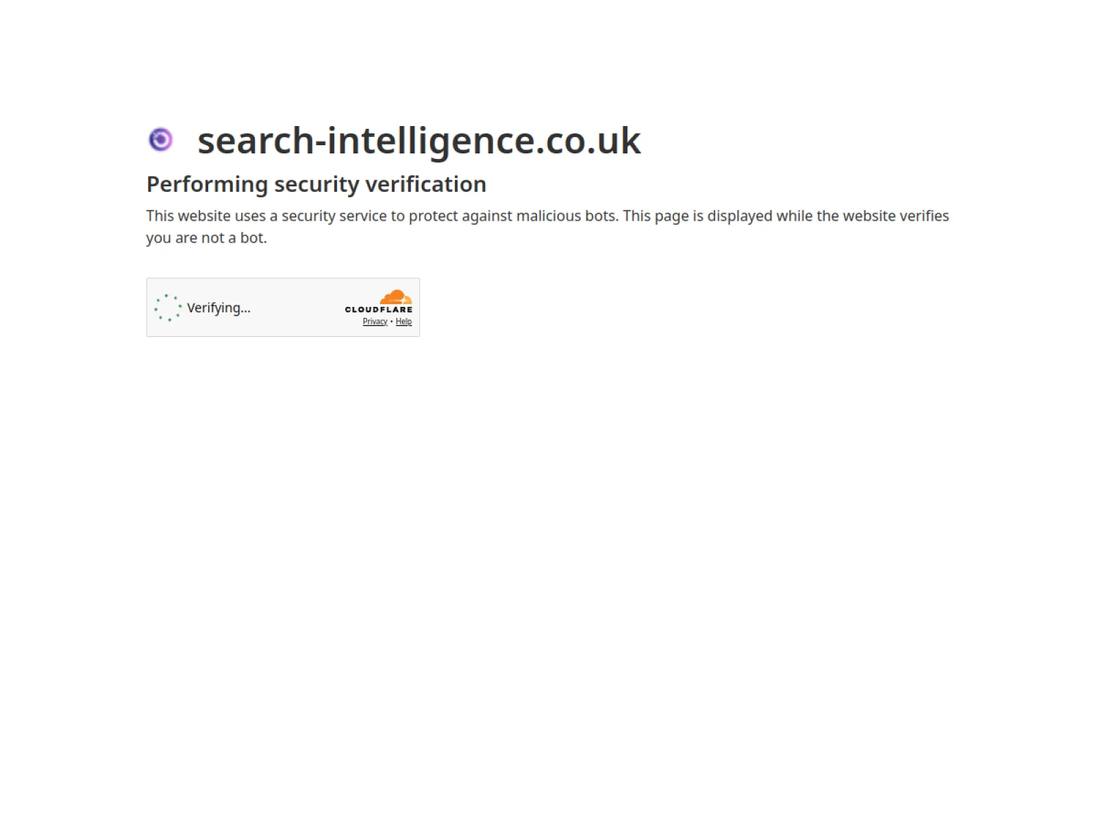 Search Intelligence homepage, captured 20 July 2026