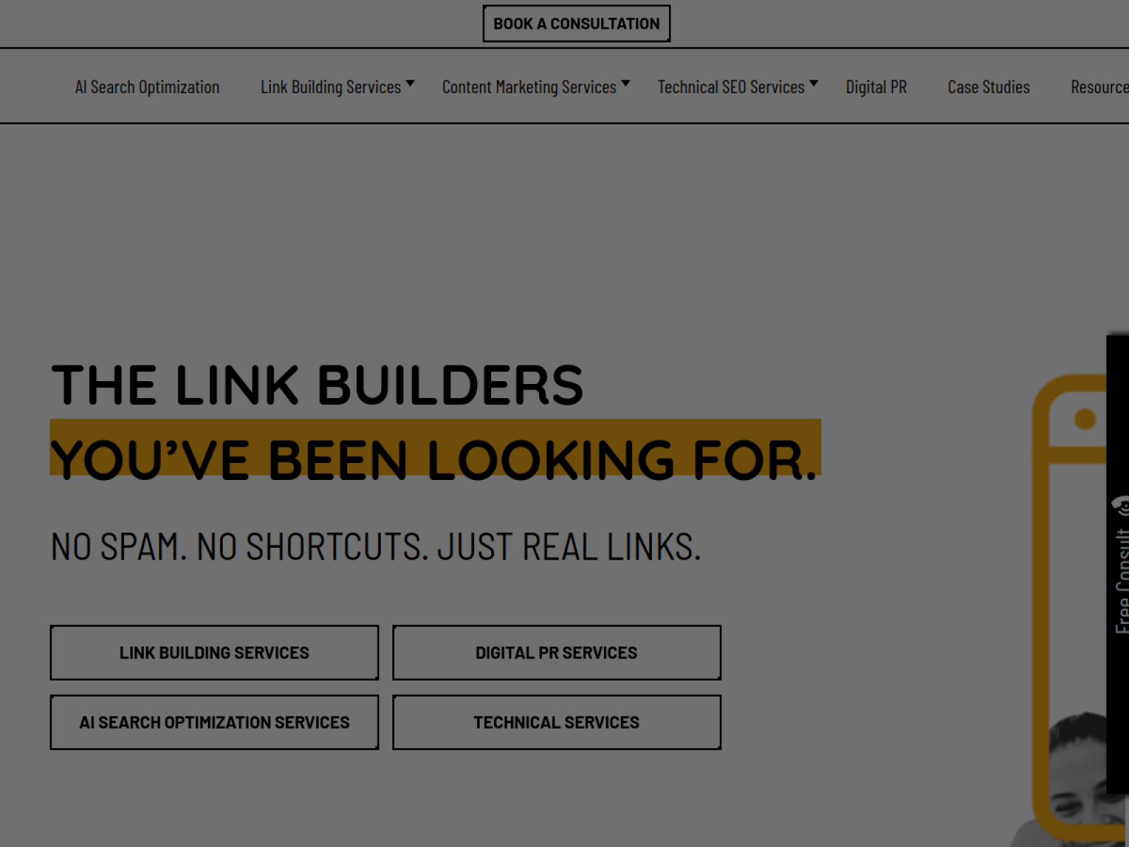 Page One Power homepage