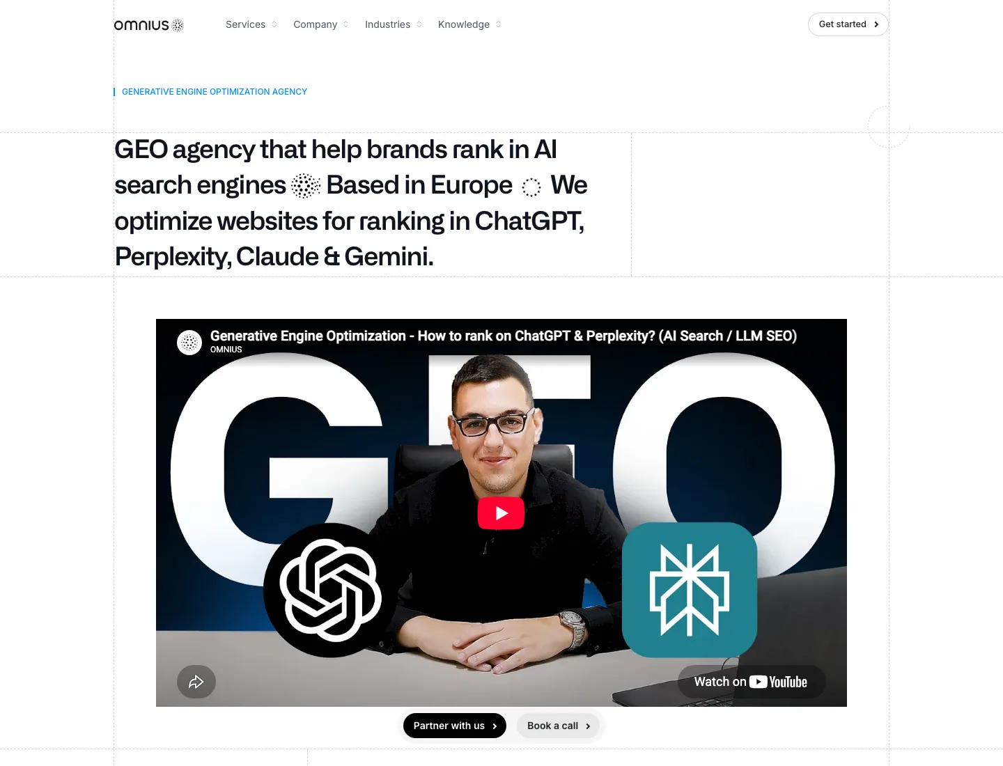 Omnius official website, captured 20 July 2026