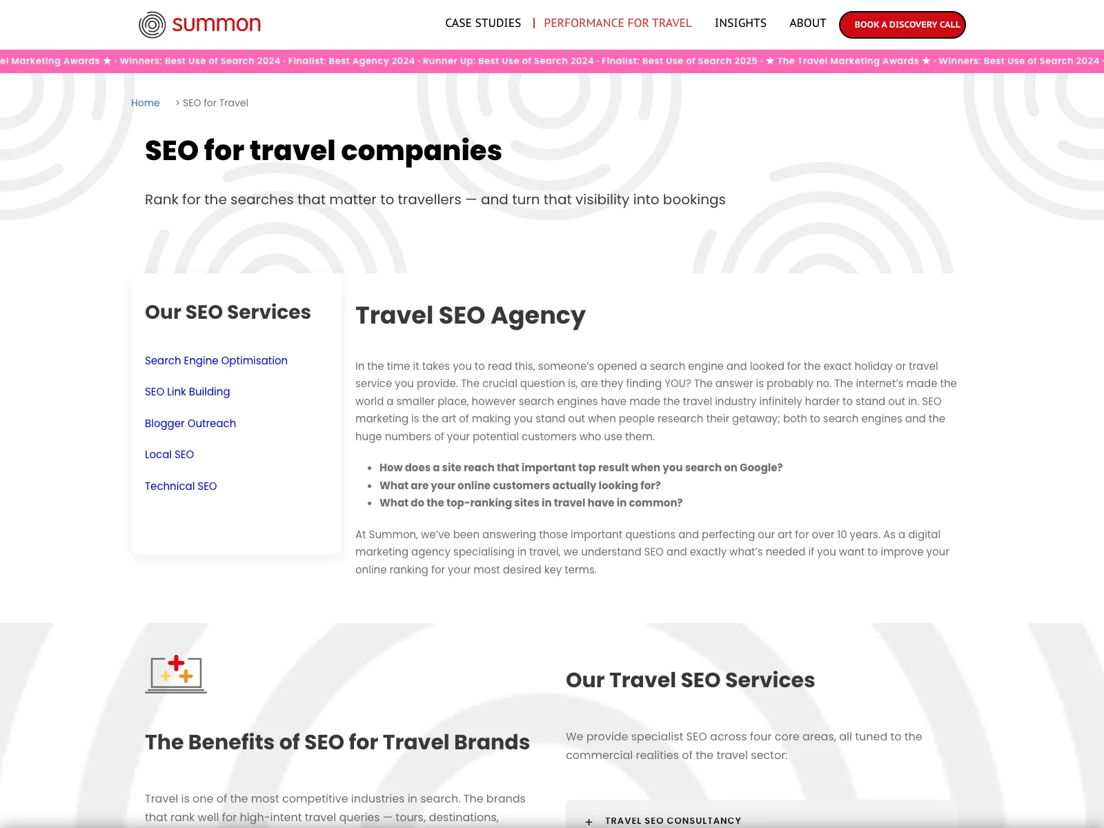 Summon Digital official website, captured 20 July 2026