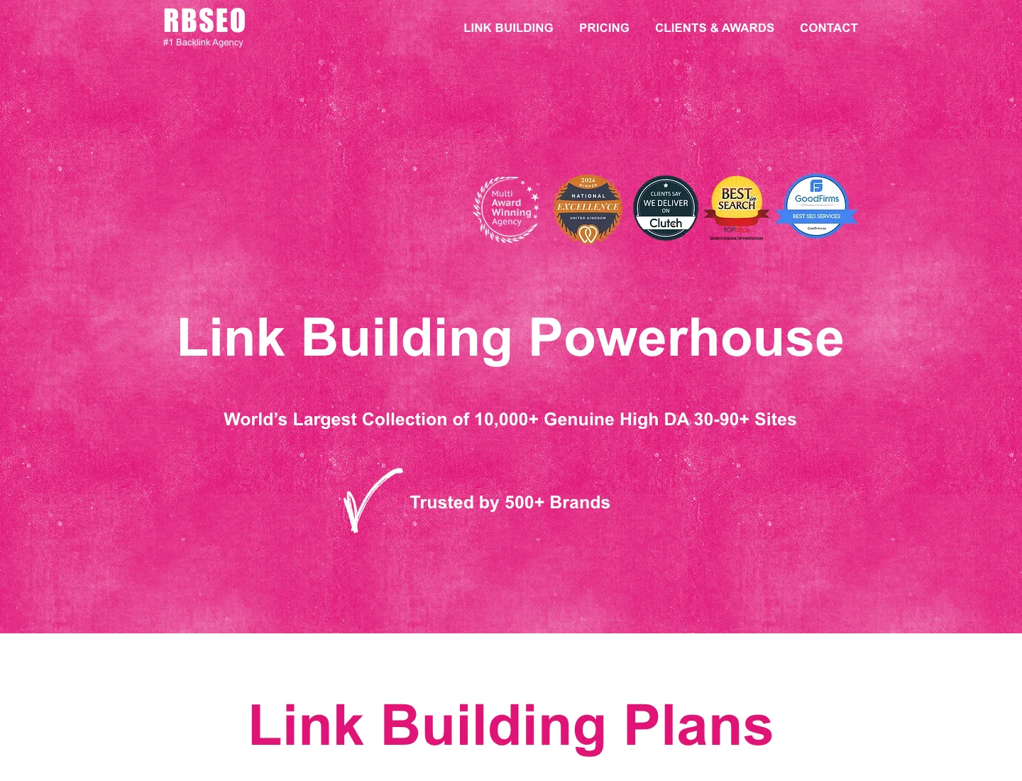 RBSEO homepage, captured 20 July 2026