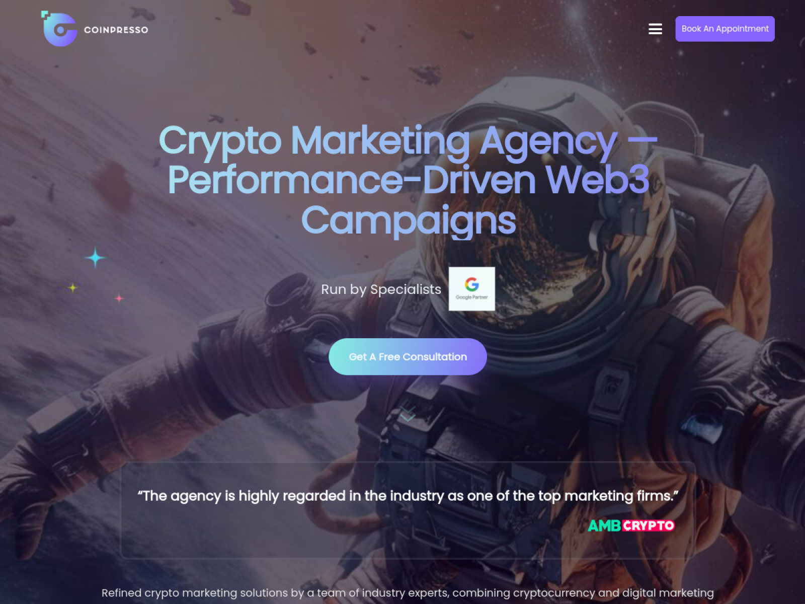 Coinpresso homepage