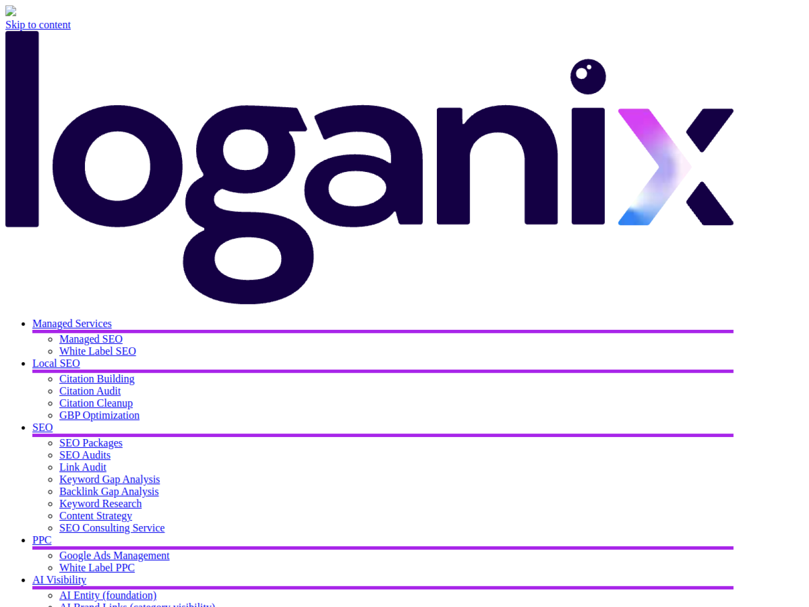 Loganix homepage